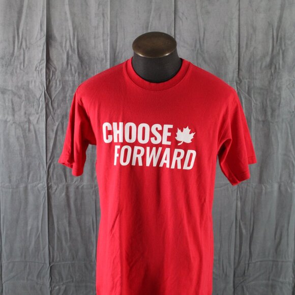 Canadian Political Shirt - Liberals Choose Forward - Men's Large - Picture 3 of 9